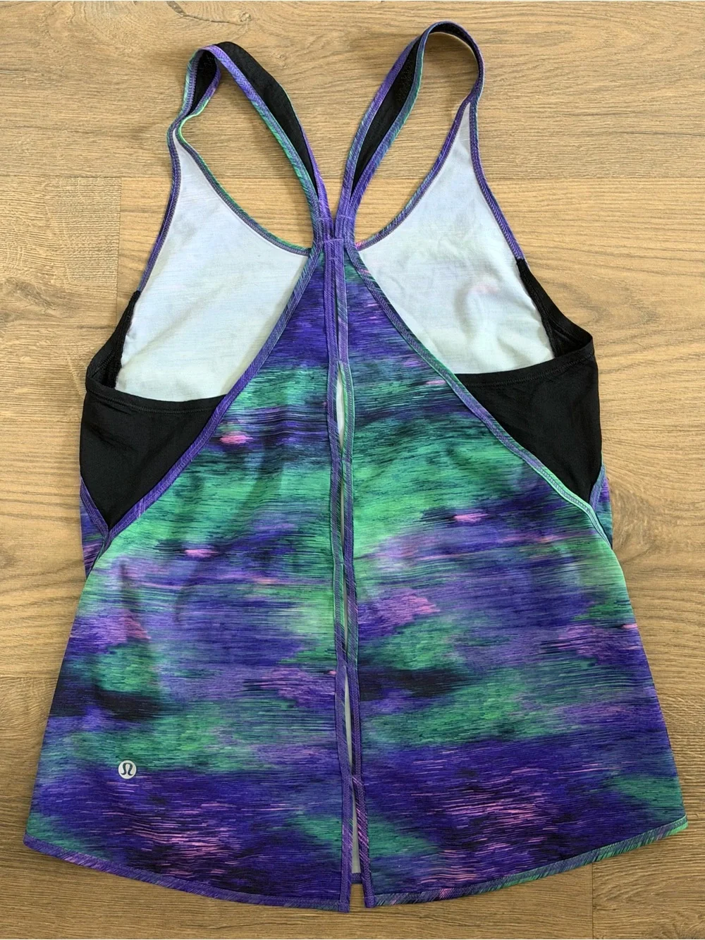 Lululemon Real Quick Singlet Rio Nights Multi Black Tank